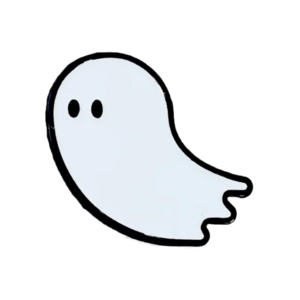 Ghost Glow in the Dark Pin White Fell